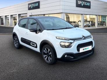 SPOTICAR Citroën C3 Bluehdi 100 S&s Bvm6 Shine Occasion - Citadine Diesel Blanc - Saint Maximin - 1203896008_3