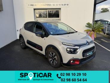SPOTICAR Citroën C3 1.2 Puretech 110 C-series Occasion - Citadine Essence Sable (n) - Quimper - 1203896694_2
