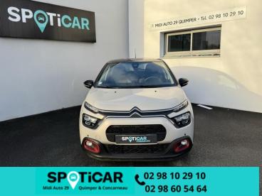 SPOTICAR Citroën C3 1.2 Puretech 110 C-series Occasion - Citadine Essence Sable (n) - Quimper - 1203896694_3