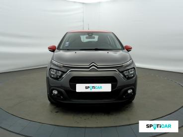 SPOTICAR Citroën C3 1.2 Puretech 83ch S&s Shine Occasion - Citadine Essence Gris Platinium (m) - Rouge Aden - Eybens - 1203896809_2