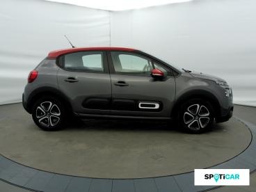 SPOTICAR Citroën C3 1.2 Puretech 83ch S&s Shine Occasion - Citadine Essence Gris Platinium (m) - Rouge Aden - Eybens - 1203896809_4