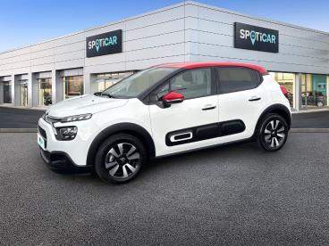SPOTICAR Citroën C3 1.2 Puretech 83ch S&s Shine Occasion - Citadine Essence Blanc Banquise (o) - Reims - 1203902191_1