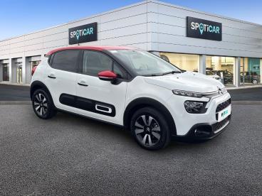 SPOTICAR Citroën C3 1.2 Puretech 83ch S&s Shine Occasion - Citadine Essence Blanc Banquise (o) - Reims - 1203902191_3