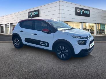 SPOTICAR Citroën C3 1.2 Puretech 83ch S&s Shine Occasion - Citadine Essence Blanc Banquise (o) - Reims - 1203902192_3