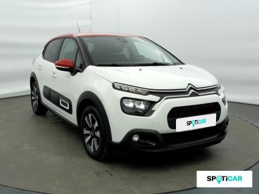 SPOTICAR Citroën C3 1.2 Puretech 83ch S&s Shine Occasion - Citadine Essence Blanc Banquise (o) - Rouge Aden - Bourgoin Jallieu - 1203918716_3