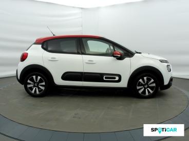 SPOTICAR Citroën C3 1.2 Puretech 83ch S&s Shine Occasion - Citadine Essence Blanc Banquise (o) - Rouge Aden - Bourgoin Jallieu - 1203918716_4