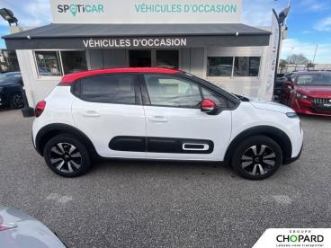 SPOTICAR Citroën C3 Puretech 83 S&s Bvm5 Shine Occasion - Citadine Essence Blanc - Antibes - 1203919584_3