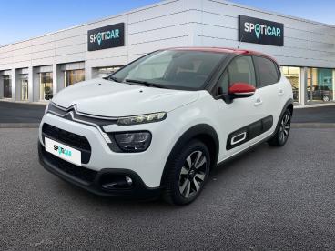 SPOTICAR Citroën C3 Puretech 83 Ch Bvm5 Plus Occasion - Citadine Essence Blanc Banquise - Bourgoin Jallieu - 1203924712_1