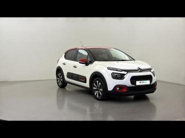 SPOTICAR Citroën C3 1.2 Puretech 83ch S&s Shine Pack 123g Occasion - Citadine Essence Blanc Banquise (o) - Rouge Aden - Champniers - 1203932283_3