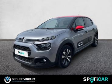 SPOTICAR Citroën C3 Puretech 83 S&s Bvm Shine Occasion - Citadine Essence Gris - Montlucon - 1203942938_1