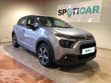 SPOTICAR Citroën C3 Bluehdi 100 Ch Bvm6 Plus Occasion - Citadine Diesel Gris - Lormont - 1203958333_3
