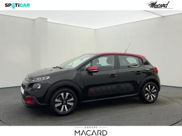 SPOTICAR Citroën C3 Puretech 82ch Feel Business Occasion - Citadine Essence Noir Perla Nera - Rouge Aden - Montauban - 1203961236_1