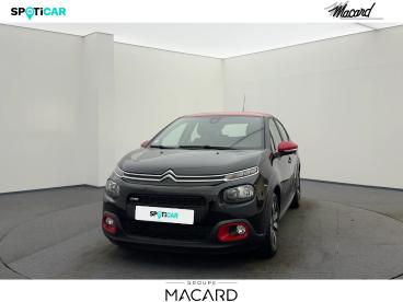 SPOTICAR Citroën C3 Puretech 82ch Feel Business Occasion - Citadine Essence Noir Perla Nera - Rouge Aden - Montauban - 1203961236_2