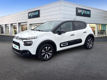 SPOTICAR Citroën C3 1.2 Puretech 83ch S&s Shine Occasion - Citadine Essence Blanc Banquise (o) - Reims - 1203961988_1