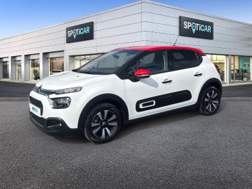 SPOTICAR Citroën C3 1.2 Puretech 83ch S&s Shine Occasion - Citadine Essence Blanc Banquise (o) - Reims - 1203961989_1