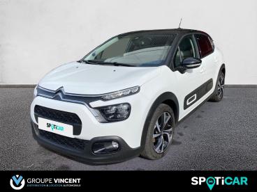SPOTICAR Citroën C3 Puretech 110 S&s Eat6 Shine Pack Occasion - Citadine Essence Blanc Banquise - Gien - 1203962717_1