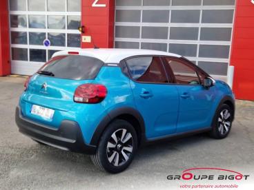 SPOTICAR Citroën C3 1.2 Puretech 110ch S&s Shine Eat6 Ex Ae Occasion - Citadine Essence Spring Blue (m) - Blanc Opale - Saint Ouen - 1203964956_4