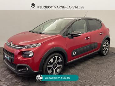 SPOTICAR Citroën C3 Puretech 82 Shine Occasion - Citadine Essence Rouge - Montevrain - 1203965521_1