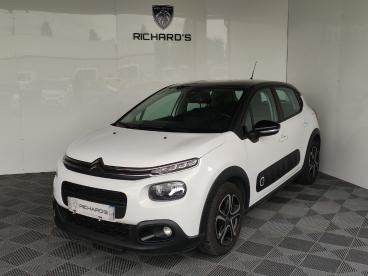 SPOTICAR Citroën C3 Puretech 110 S&s Eat6 Shine Business 5 Places Occasion - Citadine Essence Blanc - Treillieres - 1203968112_1