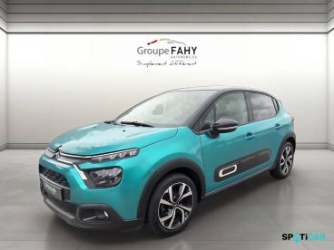 SPOTICAR Citroën C3 Puretech 110 S&s Eat6 Shine Pack Occasion - Citadine Essence Bleu - Saint Chamond - 1203970358_1