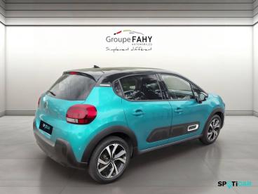 SPOTICAR Citroën C3 Puretech 110 S&s Eat6 Shine Pack Occasion - Citadine Essence Bleu - Saint Chamond - 1203970358_5