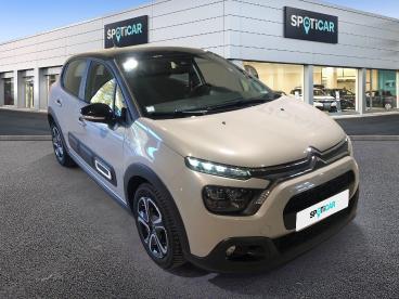 SPOTICAR Citroën C3 Puretech 110 S&s Eat6 Shine Occasion - Citadine Essence Beige - Merignac - 1203972079_1