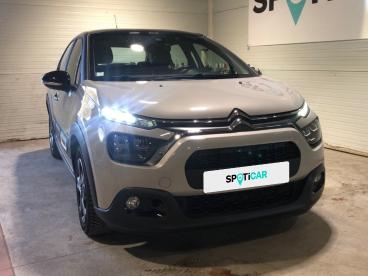 SPOTICAR Citroën C3 Puretech 110 S&s Eat6 Shine Occasion - Citadine Essence Beige - Merignac - 1203972079_2