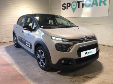 SPOTICAR Citroën C3 Puretech 110 S&s Eat6 Shine Occasion - Citadine Essence Beige - Merignac - 1203972079_3