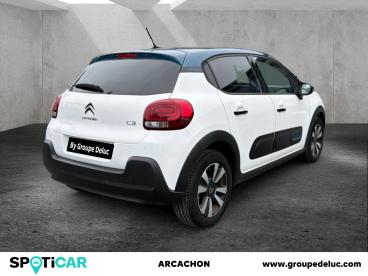 SPOTICAR Citroën C3 1.2 Puretech 110ch S&s Shine Eat6 Occasion - Citadine Essence Teinte Opaque Blanc Banquise - La Teste De Buch - 1203973100_2