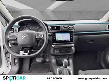 SPOTICAR Citroën C3 1.2 Puretech 110ch S&s Shine Eat6 Occasion - Citadine Essence Teinte Opaque Blanc Banquise - La Teste De Buch - 1203973100_3