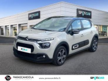 SPOTICAR Citroën C3 1.2 Puretech 83ch S&s Feel Pack Occasion - Citadine Essence Sable (n) - Noir Onyx - Aubagne - 1203974902_1