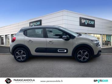 SPOTICAR Citroën C3 1.2 Puretech 83ch S&s Feel Pack Occasion - Citadine Essence Sable (n) - Noir Onyx - Aubagne - 1203974902_2