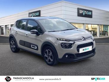 SPOTICAR Citroën C3 1.2 Puretech 83ch S&s Feel Pack Occasion - Citadine Essence Sable (n) - Noir Onyx - Aubagne - 1203974902_3