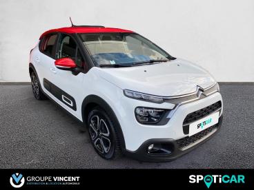 SPOTICAR Citroën C3 Nouvelle C3 Puretech 83 S&s Bvm Feel Pack Occasion - Citadine Essence Blanc Banquise - Gien - 1203976258_3