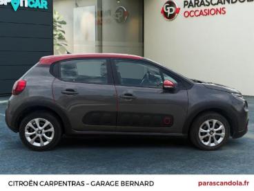 SPOTICAR Citroën C3 Bluehdi 100ch Feel S&s E6.d-temp Bvm5 Occasion - Citadine Diesel Gris Platinium - Rouge Aden - Carpentras - 1203980595_4