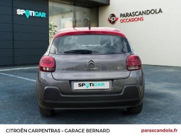 SPOTICAR Citroën C3 Bluehdi 100ch Feel S&s E6.d-temp Bvm5 Occasion - Citadine Diesel Gris Platinium - Rouge Aden - Carpentras - 1203980595_5