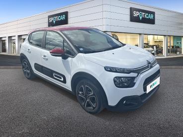 SPOTICAR Citroën C3 Puretech 83 S&s Bvm5 Shine Occasion - Citadine Essence Blanc - Besancon - 1203983281_3