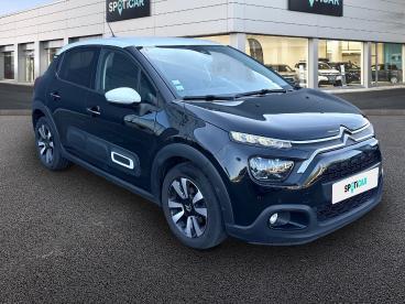 SPOTICAR Citroën C3 1.2 Puretech 110ch S&s Shine 124g Occasion - Citadine Essence Noir Perla Nera (n) - Blanc Opale - Saint Thuriau - 1203986203_3