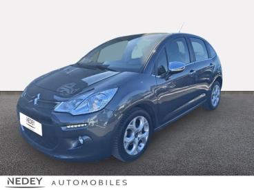SPOTICAR Citroën C3 Puretech 82 Feel Edition Occasion - Citadine Essence Gris Shark (n) - Belfort - 1203986334_1