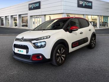SPOTICAR Citroën C3 1.2 Puretech 83ch S&s Shine Occasion - Citadine Essence Blanc Banquise (o) - Rouge Aden - Bollene - 1203988064_1