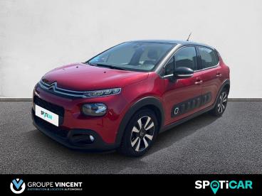 SPOTICAR Citroën C3 Iii 1.2 Puretech 82 S&s Shine Occasion - Citadine Essence Rouge - Varennes Vauzelles - 1203991844_1