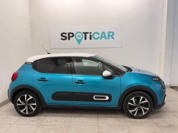 SPOTICAR Citroën C3 1.2 Puretech 110ch S&s Shine Pack  Eat6 Occasion - Citadine Essence Spring Blue (m) - Blanc Opale - Montgeron - 1203997348_4