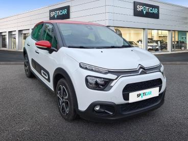 SPOTICAR Citroën C3 1.2 Puretech 83ch S&s Shine Occasion - Citadine Essence Blanc Banquise (o) - Rouge Aden - Bourg En Bresse - 1204001172_3