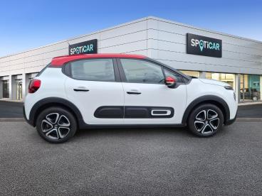 SPOTICAR Citroën C3 1.2 Puretech 83ch S&s Shine Occasion - Citadine Essence Blanc Banquise (o) - Rouge Aden - Bourg En Bresse - 1204001172_4
