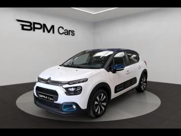 SPOTICAR Citroën C3 1.2 Puretech 110ch S&s Shine 120-123g Occasion - Citadine Essence Blanc Banquise (o) - Bleu Emeraude - Orleans Cedex 02 - 1204003227_1