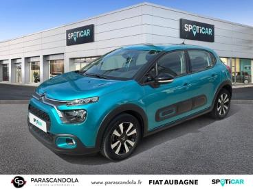 SPOTICAR Citroën C3 110ch S&s Shine Eat6 Occasion - Citadine Essence Spring Blue (m) - Aubagne - 1204003555_1