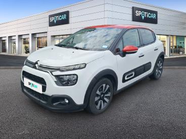 SPOTICAR Citroën C3 Puretech 83 S&s Bvm5 Shine Occasion - Citadine Essence Blanc - Rennes - 1204008227_1