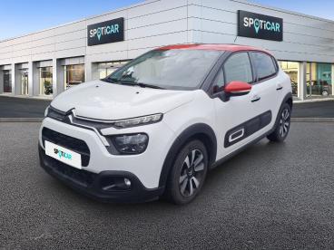 SPOTICAR Citroën C3 Puretech 110 S&s Eat6 Shine Occasion - Citadine Essence Blanc - Rennes - 1204008228_1