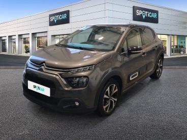 SPOTICAR Citroën C3 Puretech 110 S&s Eat6 Shine Pack Occasion - Citadine Essence Gris Fonce - Montpellier - 1204010427_1