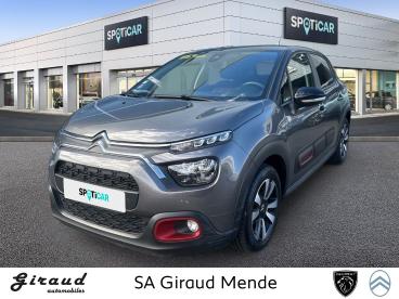 SPOTICAR Citroën C3 Puretech 83 S&s Bvm5 C-series Occasion - Citadine Essence Gris - Mende - 1204012397_1